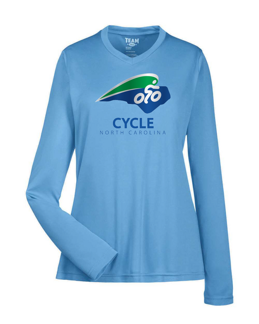 Cycle North Carolina Women Long Sleeve Performance T-Shirt (Click to see more colors)